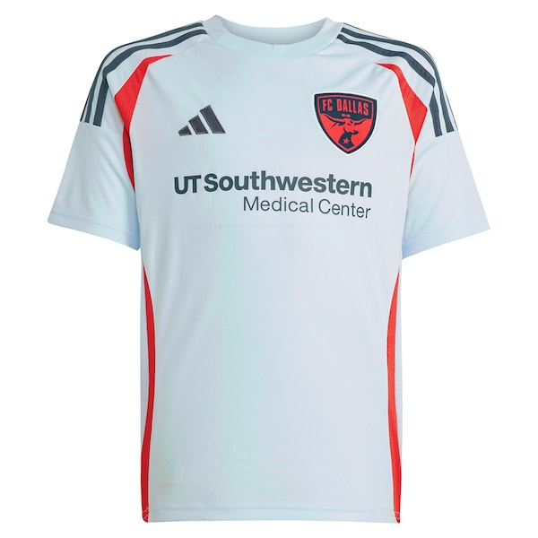 FC Dallas adidas Youth 2025 The Inferno Kit Replica Jersey - Light Blue - Image 2