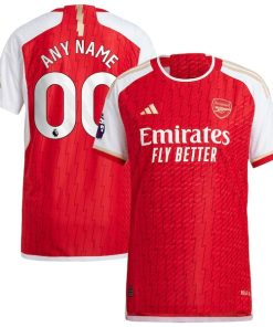 Arsenal adidas 2023/24 Home Authentic Custom Jersey - Red