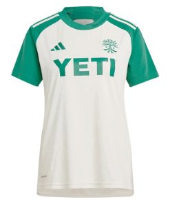 Alternative view of Sebasti¨¢n Driussi Austin FC adidas Women's 2024 The Armadillo Kit Replica Player Jersey?¨C Tan