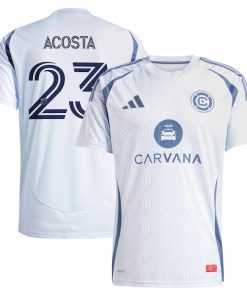 Kellyn Acosta Chicago Fire adidas 2025 The Municipal Kit Replica Player Jersey - Light Blue