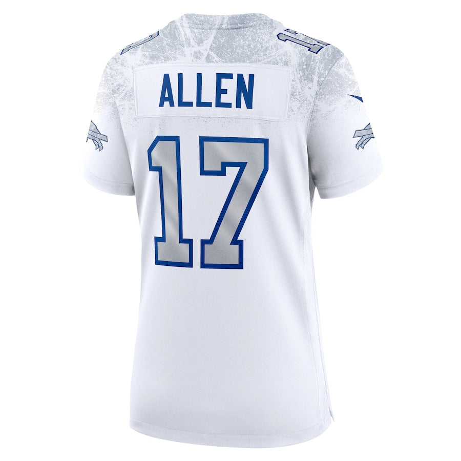 Women's Josh Allen Buffalo Bills Nike 2025 RIVALRIES Game Jersey - White - Image 3