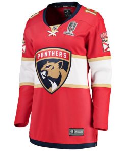 Alternative view of Sam Reinhart Florida Panthers  Women's Home 2024 Stanley Cup Champions Breakaway Player Jersey?¨C Red
