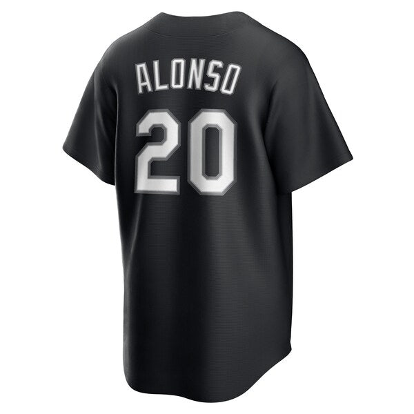 Pete Alonso New York Mets Nike Lights Out Replica Player Jersey - Black - Image 3