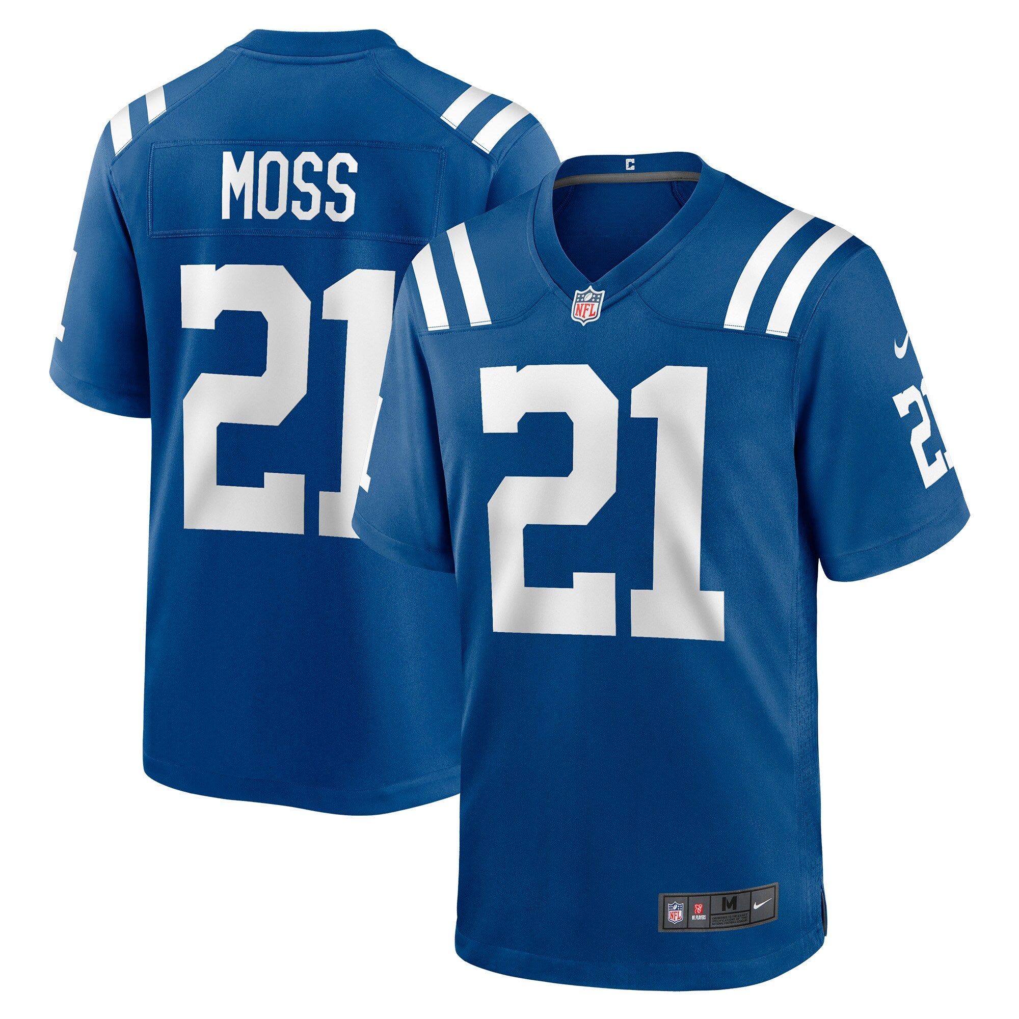 Zack Moss Indianapolis Colts Nike Indiana Nights Alternate Game Jersey - Royal/Royal - Image 5