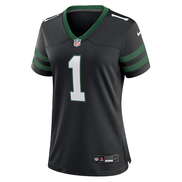 Ahmad Sauce Gardner New York Jets Nike Women's Alternate Game Jersey - Legacy Black/Green/White - Image 3