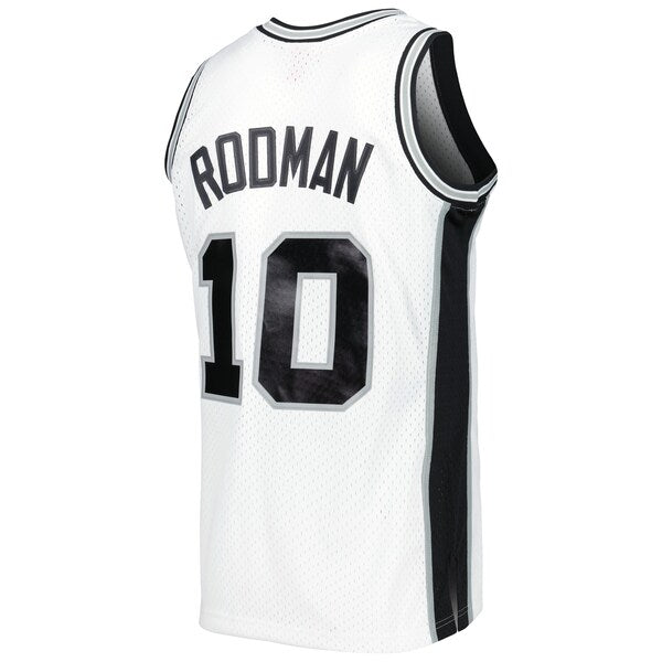Dennis Rodman San Antonio Spurs 2001/02 Hardwood Classics Swingman Jersey - White - Image 4