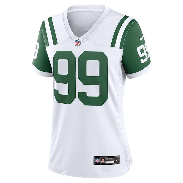 Will McDonald IV New York Jets Nike Women's Classic Alternate Player Game Jersey - White - Image 3