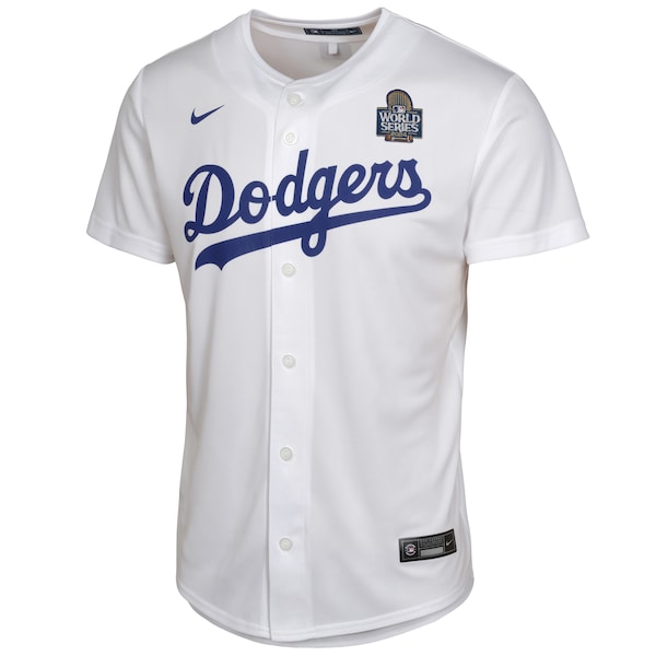 Freddie Freeman Los Angeles Dodgers Nike Youth 2024 World Series Game Jersey - White - Image 2