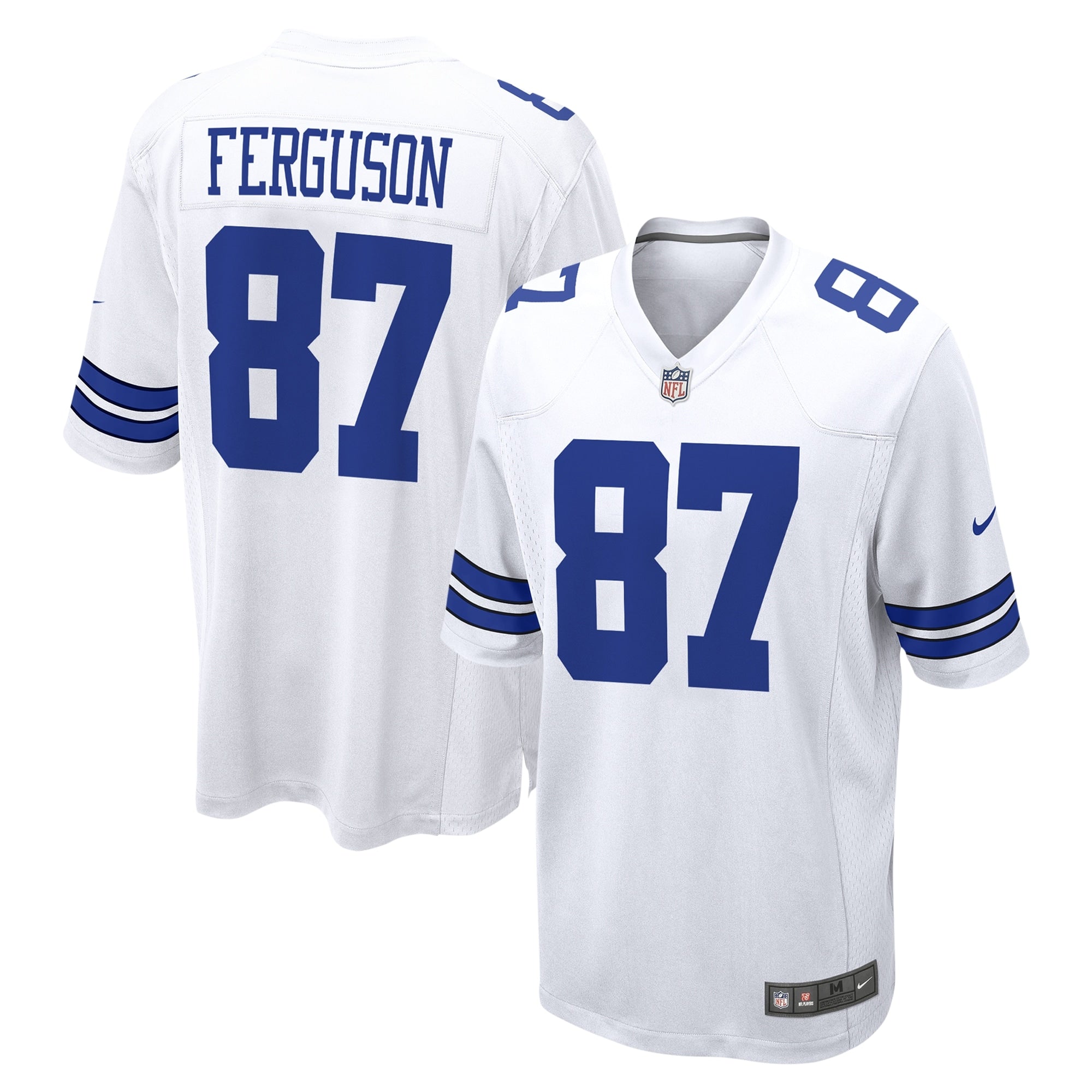 Jake Ferguson Dallas Cowboys Nike Game Jersey - Navy/White - Image 8