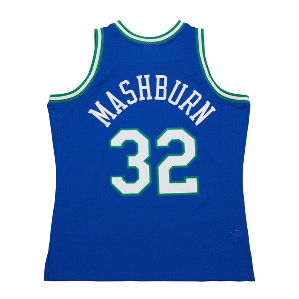 Jamal Mashburn Dallas Mavericks 2001/02 Hardwood Classics Swingman Jersey - Blue - Image 3