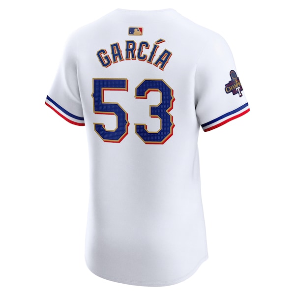 Adolis Garcia Texas Rangers Nike 2024 Gold Collection Elite Player Jersey?ยจC White - Image 3
