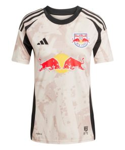 Alternative view of Lewis Morgan New York Red Bulls adidas Women's 2025 Stone Kit Replica Player Jersey - Tan