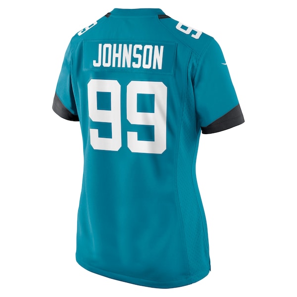 Austin Johnson Jacksonville Jaguars Nike Women's Team Game Jersey - Teal - Image 3