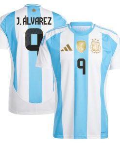 Juli¨¢n ¨¢lvarez Argentina National Team adidas 2024 Home Replica Jersey - White
