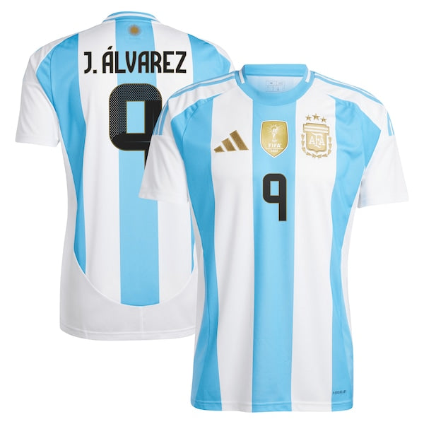 Juli¨¢n ¨¢lvarez Argentina National Team adidas 2024 Home Replica Jersey - White