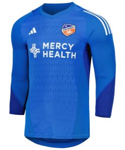 Alternative view of FC Cincinnati adidas 2024 Goalkeeper Long Sleeve Replica Jersey - Blue