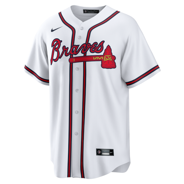 Mike Yastrzemski Atlanta Braves Nike Replica Jersey - White - Image 2