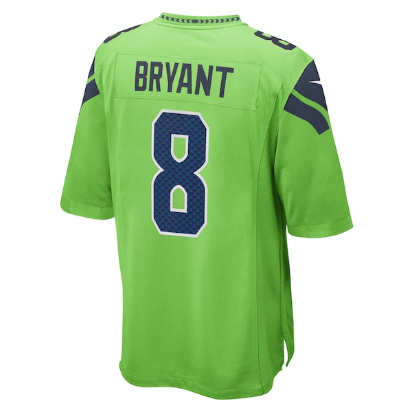 Coby Bryant Seattle Seahawks Nike Game Jersey - Neon Green/Navy - Image 4