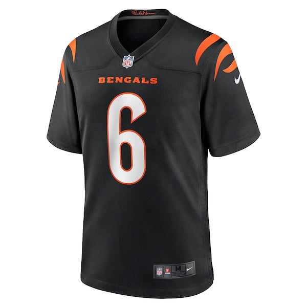Jake Browning Cincinnati Bengals Nike Game Jersey - Black - Image 2