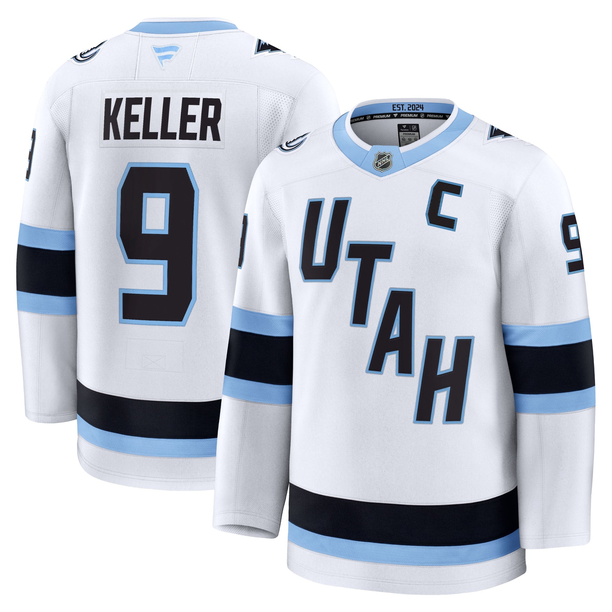 Clayton Keller Utah Mammoth Home Premium Player Jersey - Black/White - Image 5