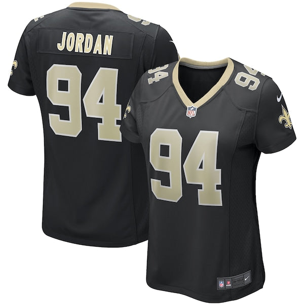 Cameron Jordan New Orleans Saints Nike Women's Game Jersey - Black/White - Image 2