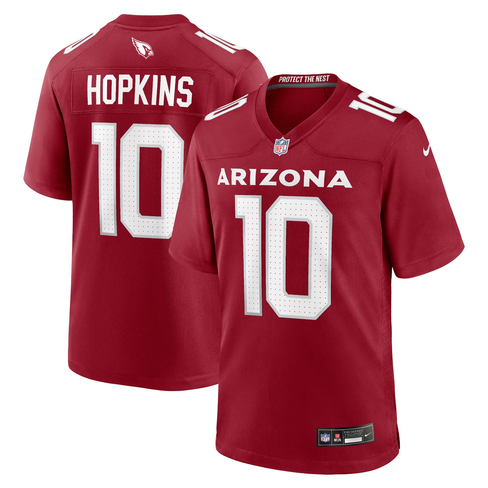 DeAndre Hopkins Arizona Cardinals Nike Game Player Jersey - White/Cardinal - Image 5