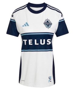 Alternative view of Samuel Adekugbe Vancouver Whitecaps FC adidas Women's 2025 The Peak Replica Player Jersey - White