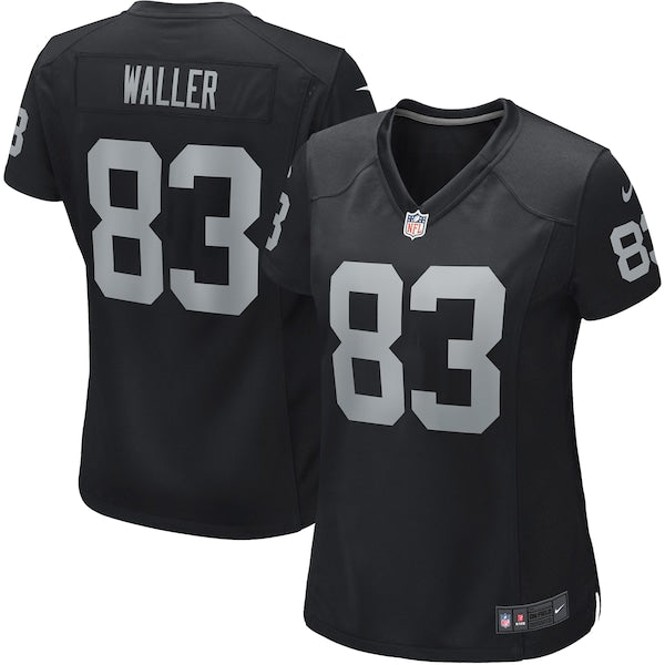 Darren Waller Las Vegas Raiders Nike Women's Player Jersey - Black/White - Image 2