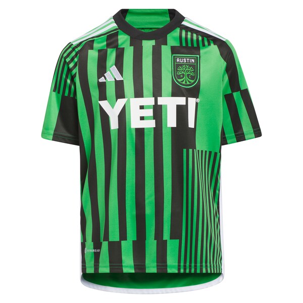 Sebasti¨¢n Driussi Austin FC adidas Youth 2024 Las Voces Kit Replica Jersey - Green - Image 2