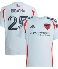 Sebastien Ibeagha FC Dallas adidas Youth 2025 The Inferno Kit Replica Player Jersey - Light Blue