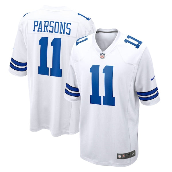 Micah Parsons Dallas Cowboys Nike Game Jersey - White/Navy - Image 4