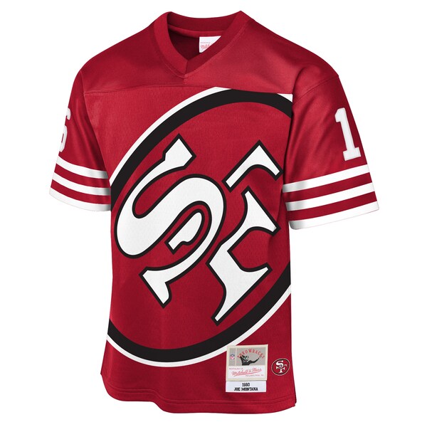 Joe Montana San Francisco 49ers 1990 Throwback Fashion Jersey - Scarlet - Image 2