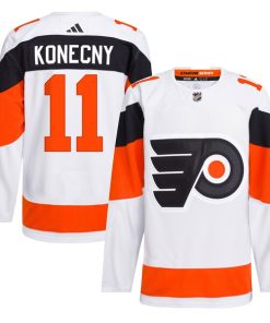 Travis Konecny Philadelphia Flyers adidas 2024 NHL Stadium Series Primegreen Authentic Player Jersey?¨C White