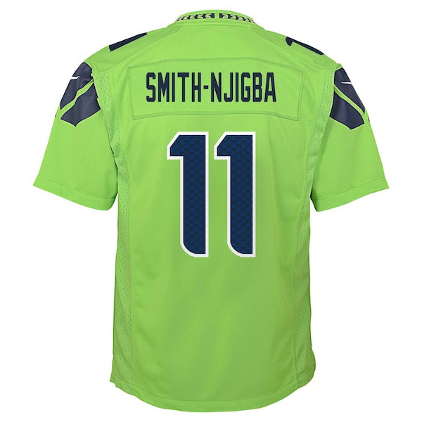Jaxon Smith-Njigba Seattle Seahawks Nike Youth Alternate Player Game Jersey - Neon Green - Image 4