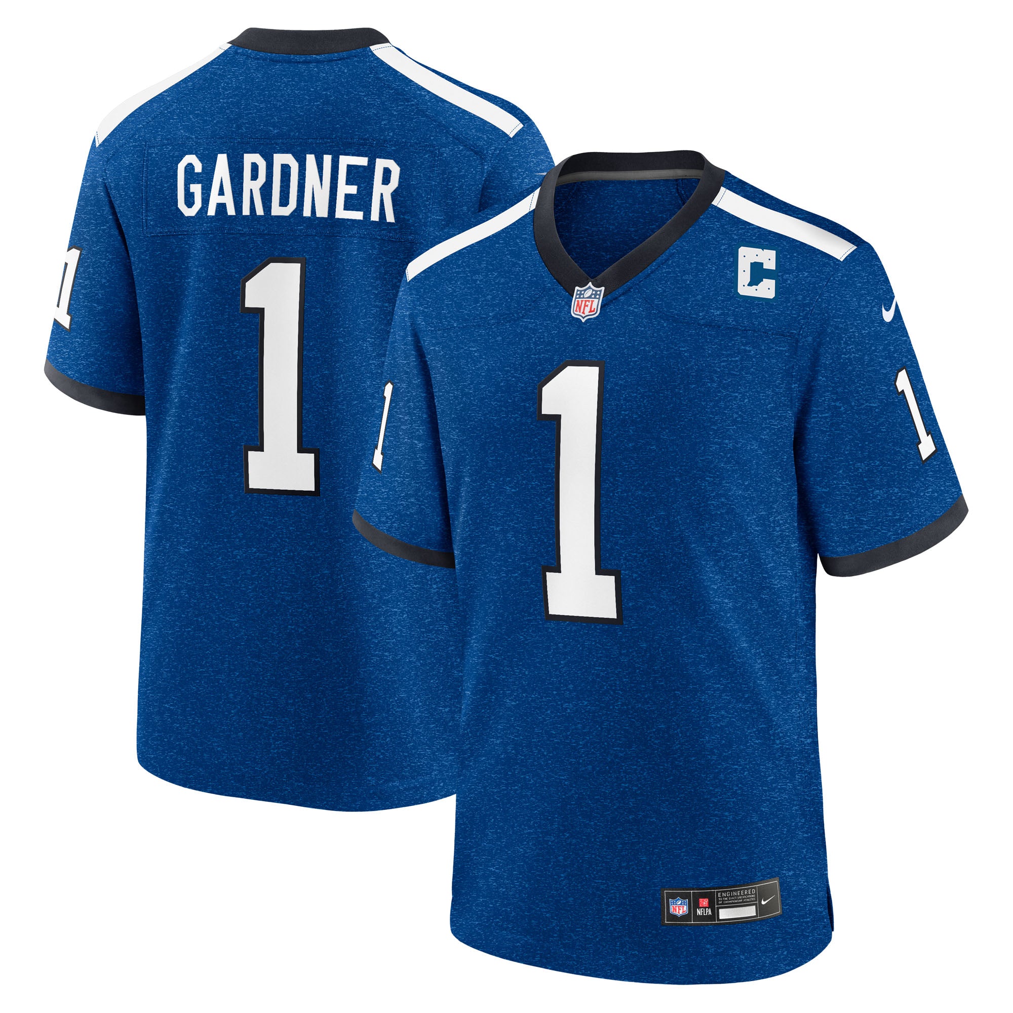 Ahmad Sauce Gardner Indianapolis Colts Nike Team Game Jersey - Royal/Heather Royal/White - Image 5