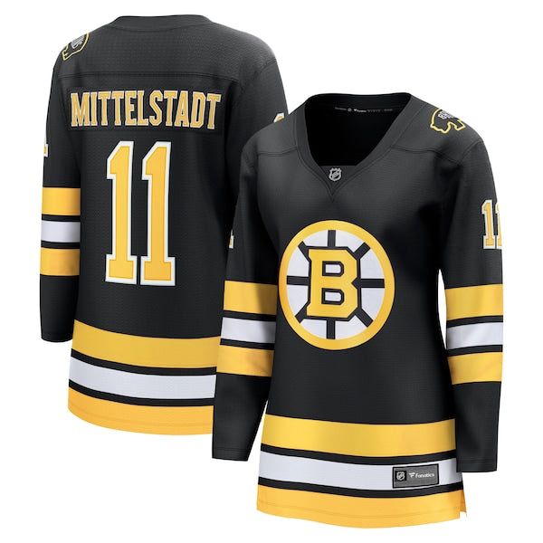 Casey Mittelstadt Boston Bruins Women's Home Breakaway Player Jersey - Black
