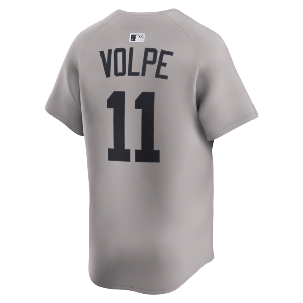 Anthony Volpe New York Yankees Nike Road Limited Player Jersey - Gray/White - Image 4