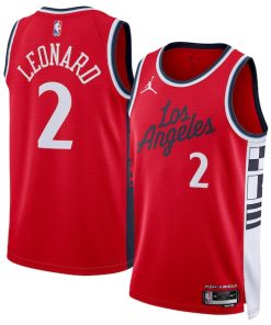Kawhi Leonard LA Clippers Jordan Brand Unisex 2024/25 Swingman Jersey - Statement Edition - Red
