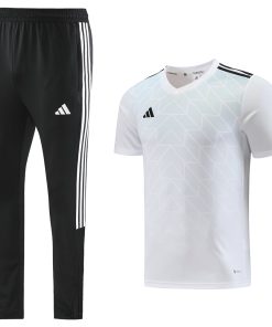 Adidas Short Sleeve Training Jersey Set - AD05- White/Green