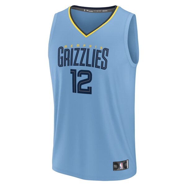 Ja Morant Memphis Grizzlies Youth Fast Break Replica Player Jersey - Statement Edition - Light Blue - Image 2