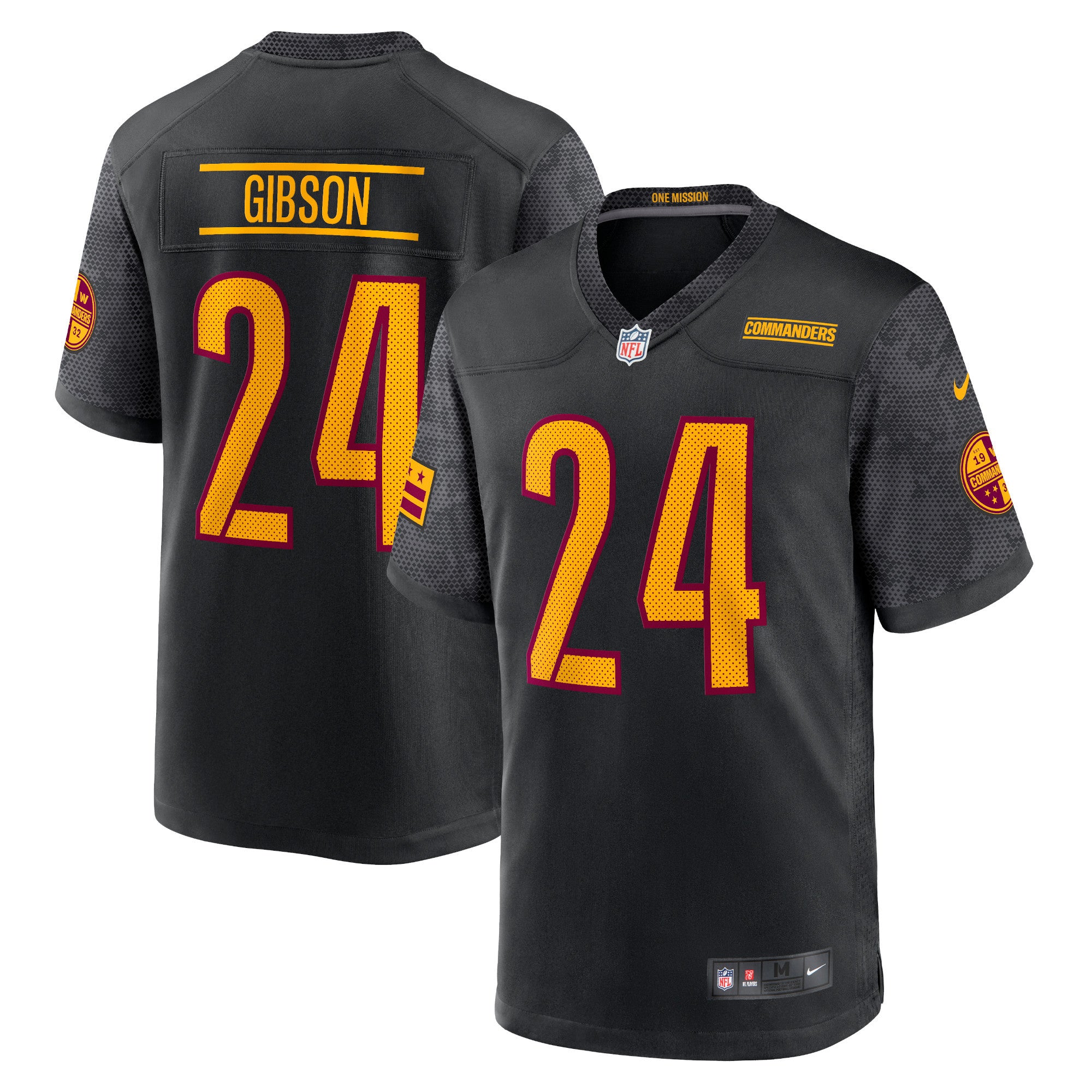 Antonio Gibson Washington Commanders Nike Youth Game Jersey - White/Black/Burgundy - Image 6