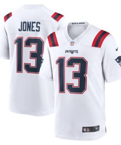 Jack Jones New England Patriots Nike Game Player Jersey - White/Navy