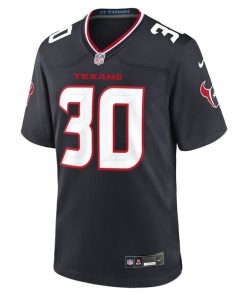 Alternative view of Anthony Averett Houston Texans Nike Team Game Jersey -  Navy