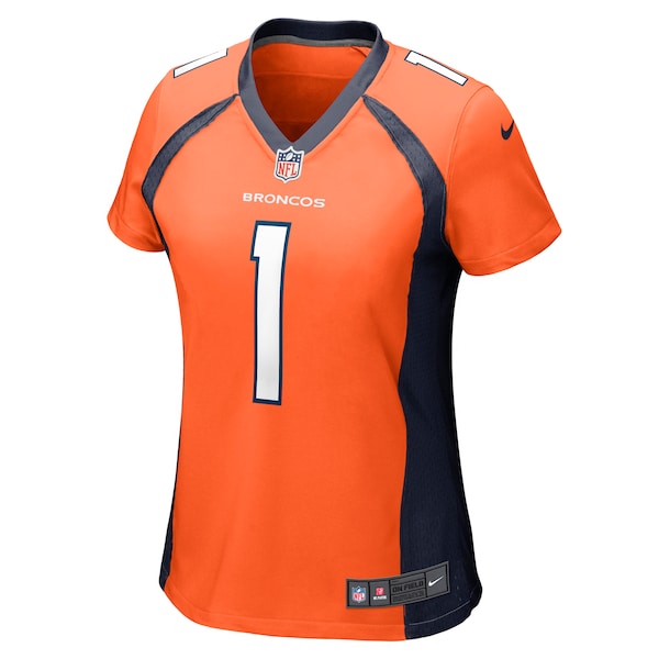 Number 1 Mom Denver Broncos Nike Women's Game Jersey - Orange - Image 2
