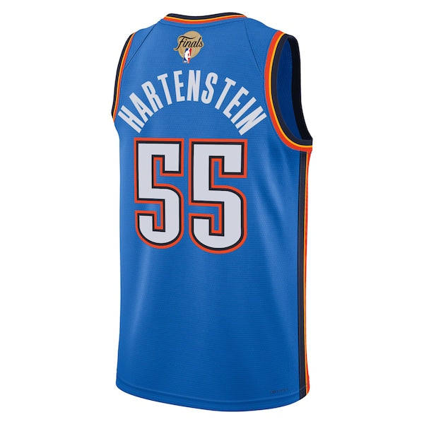 Isaiah Hartenstein Oklahoma City Thunder Nike Unisex 2025 NBA Finals Swingman Jersey - Icon Edition - Blue - Image 3