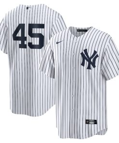 Alternative view of Gerrit Cole New York Yankees Nike Home Replica Player Name Jersey - White/Navy