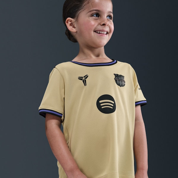 Barcelona Nike Youth 2025/26 Stadium Kit Set - Gold - Image 3