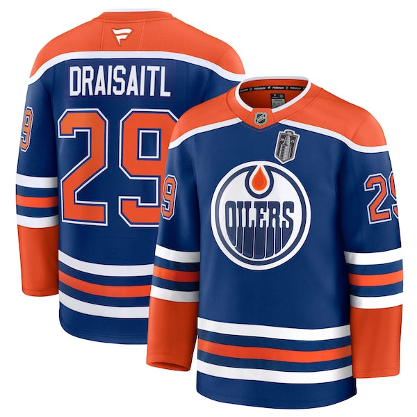 Leon Draisaitl Edmonton Oilers 2025 Stanley Cup Final Home Premium Jersey - Royal