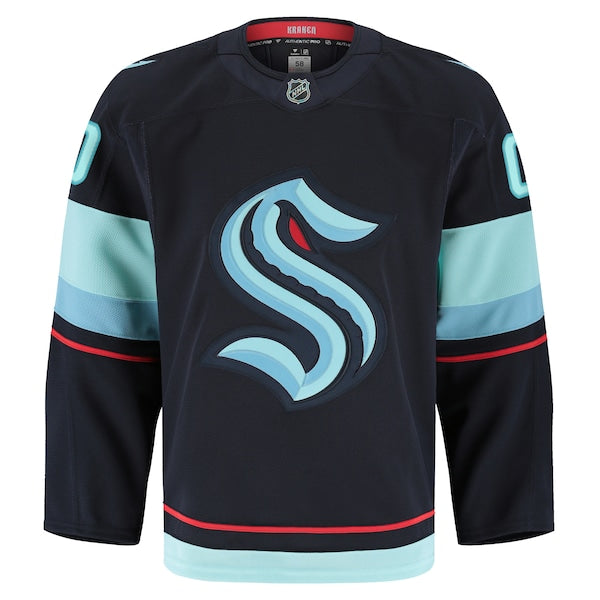 Seattle Kraken Home Authentic Pro Custom Jersey - Navy - Image 2