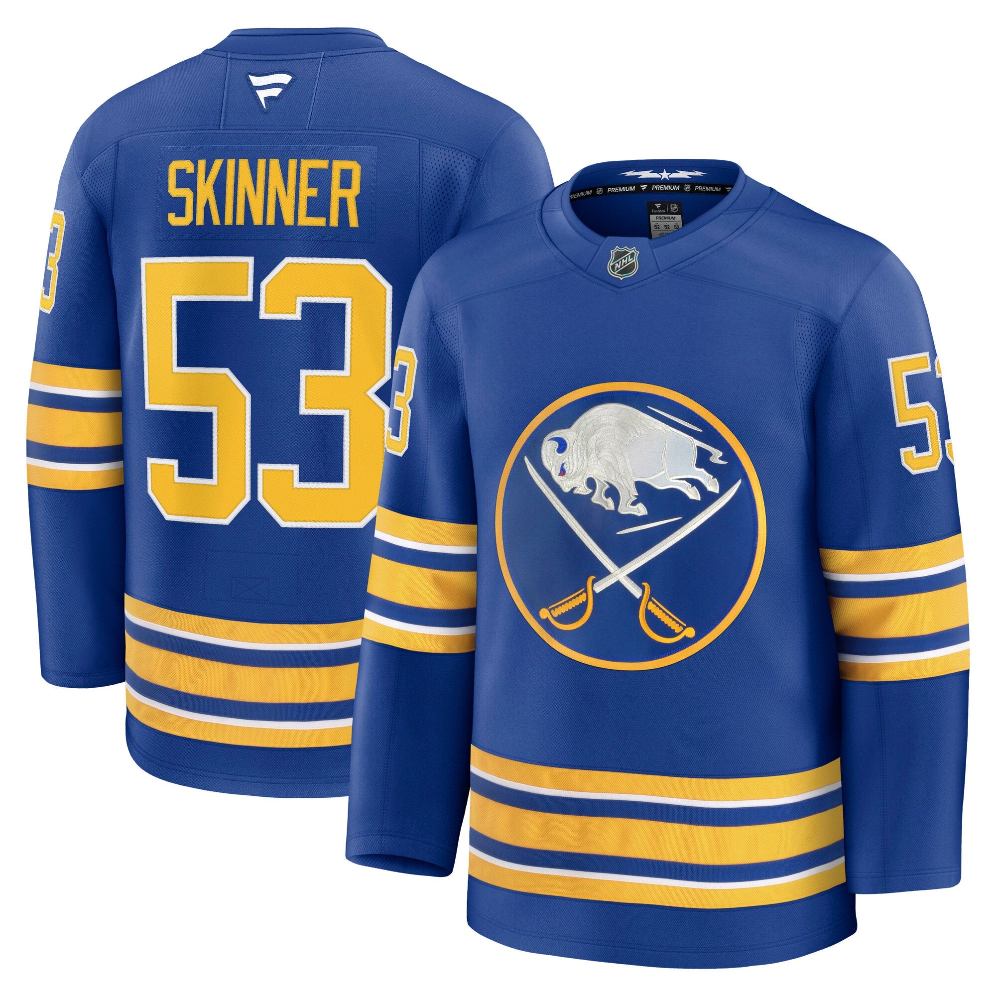 Jeff Skinner Buffalo Sabres Alternate Premium Jersey - Black/Royal - Image 8